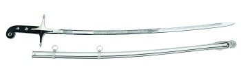 Los Angeles Police Saber with scabbard, 32 inch blade