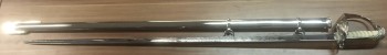 Nigeria Defence Academy Officer Sword, nickelplated steel-scabbard