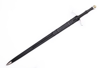Kronenstahl – Medieval-Inspired Sword with sharpened Spring Steel Blade and Scabbard