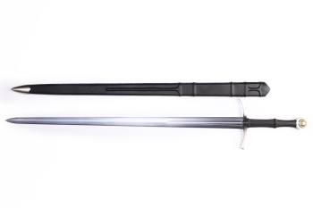 Kronenstahl – Medieval-Inspired Sword with sharpened Spring Steel Blade and Scabbard