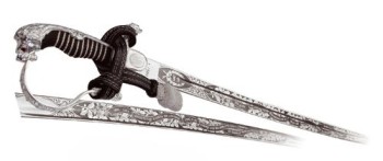 Germany, 50th anniversary Army Sword with pledge etching