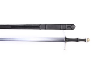 Kronenstahl – Medieval-Inspired Sword with sharpened Spring Steel Blade and Scabbard