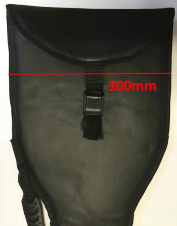 Extra large carrying bag made of vinyl, e.g. for English cavalry swords