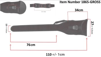 Large sword case with handle for swords, e.g. British Infantry Pattern Sword