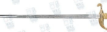 Espada de Oficial de la Marina de los EE. UU. con vaina, primera calidad. 32" / 810 mm