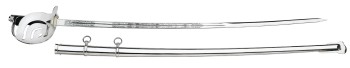 Cavalry and Carabinieri Officer Sword with steel scabbard / Sciabola Ufficiale Cavalleria