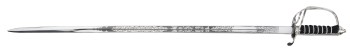 Royal Artillery Officer Sword stainless steel blade - recommended / With EIIR Cypher