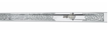 British Infantry Officer's Sword (1897 Pattern) with CIIIR Cypher, stainless steel blade - recommended / Adjudant Generals Corps