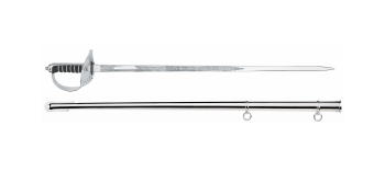 British Infantry Officer's Sword (1897 Pattern) with CIIIR Cypher, stainless steel blade - recommended / Royal Army Dental Corps