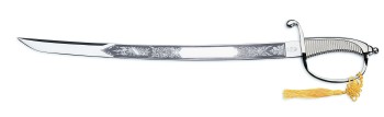 WKC Deluxe Champagne Saber, nickel plated / with Victoria Champagne Saber Etching