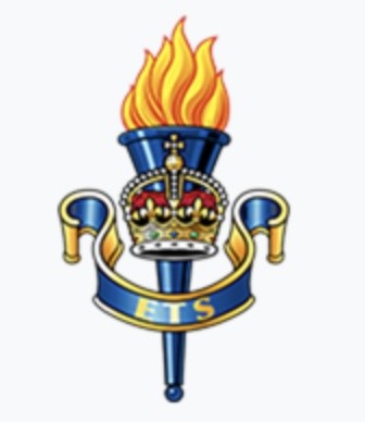 British Infantry Officer's Sword (1897 Pattern) with CIIIR Cypher, carbonsteel blade (no plating) / AGC ETS Cap Badge