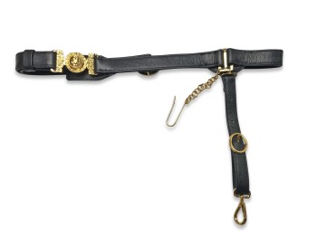 Cinturón para espada de la Armada Sueca con cabestrillo