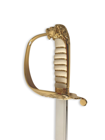 Greek Navy Officer Sword with leather scabbard