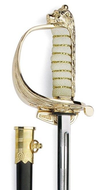 Ensemble d'ouvre-lettres d'épée d'officier de la Royal Navy britannique