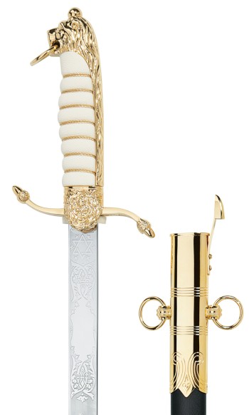 Royal Navy Midshipmen Dirk / Seitengewehr mit Scheide