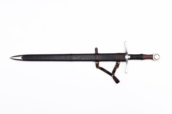 Grenzwacht – Medieval-Inspired Sword with sharpened Spring Steel Blade and Scabbard