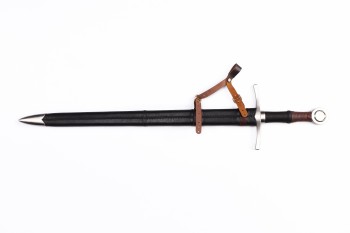Grenzwacht – Medieval-Inspired Sword with sharpened Spring Steel Blade and Scabbard