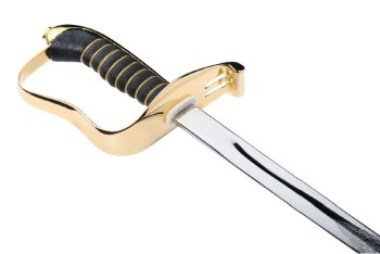 Bavarian Officer Sword M1855, 24 carat goldplated