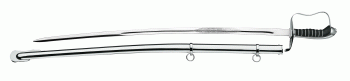 Sabre d'officier bavarois avec fourreau M1855, nickelé