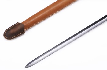"Königswacht" - Funktionelles fulltang Rapier mit Scheide - scharf
