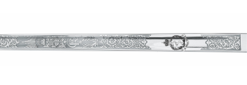 British Infantry Officer's Sword (1897 Pattern) with CIIIR Cypher, carbonsteel blade (no plating) / Royal Army Medical Corps