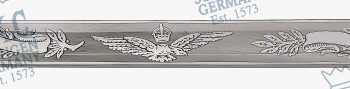 Royal Air Force Officer Degen (unter Air Rank und Air Rank), CIIIR Wappen