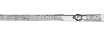 British Infantry Officer's Sword (1897 Pattern) with CIIIR Cypher, stainless steel blade - recommended / Royal Army Dental Corps