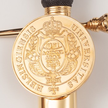 Finnish Doctor Sword  (Tohto­rin­miek­ka) with Helsinki University Crest 32" / 810 mm