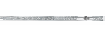 British Infantry Officer's Sword (1897 Pattern) with CIIIR Cypher, carbonsteel blade (no plating) / Royal Regiment of Fusiliers