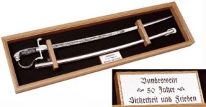 50 years German Bundeswehr anniversary saber