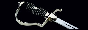 German cavalry saber (Blüchersäbel) with steel scabbard