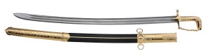 Jordan Palace sword with scabbard and damascus steel blade