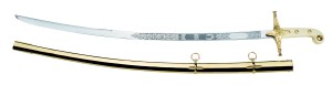 Kenya, Army General Scimitar Sword with Scabbard