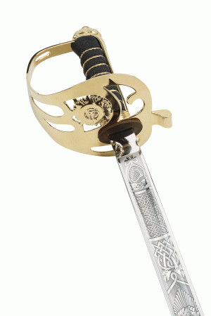 Irish Air Corps Officer Sword with Leather scabbard