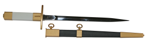 France Air Force Officer dagger w/ leather- scabbard / France Dague armee de l´air