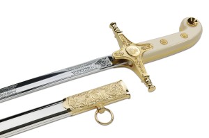 Nigeria Air Force General Scimitar Sword with Scabbard