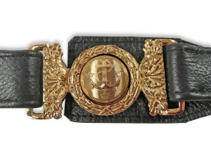 Ceinture d'épée de la marine suédoise avec fronde