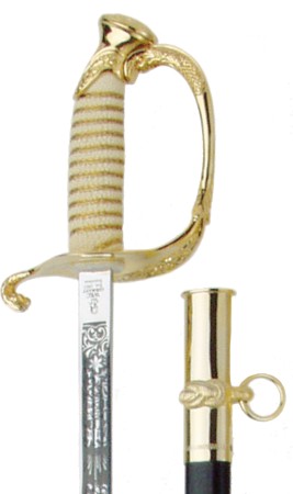 USA Coast Guard Officer Sword with scabbard, various blade lenths