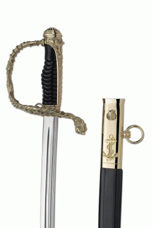 Sabre Oficial Gendarmeria marocain avec fourreau en cuir