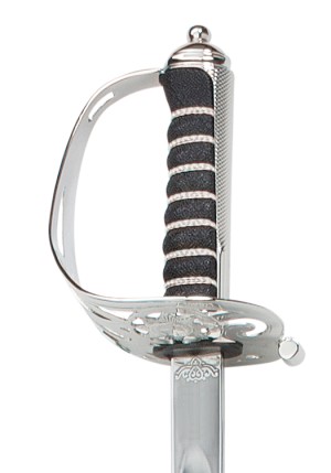 Scots Guards Regiment Sword carbonsteel blade (no plating) / With CIIIR Cypher