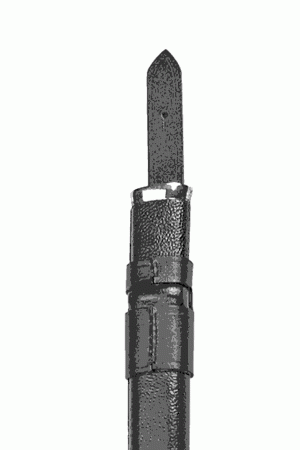 Scabbard, black leather for Cavalry Sword M/1912