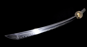 Phoenix Katana with differentially hardened carbon steel blade