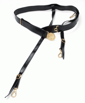 Royal Navy sword belt with slings, size 39 - 42 inch