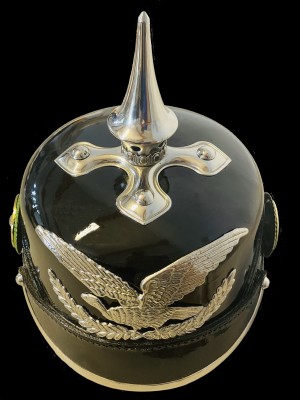 Pickelhelm, Prussian parade helmet, model with metal tip.