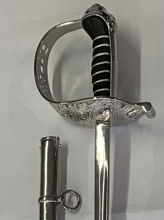 Greece police officer's sword with steel scabbard