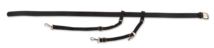 Ceinture en cuir avec 2 sangles