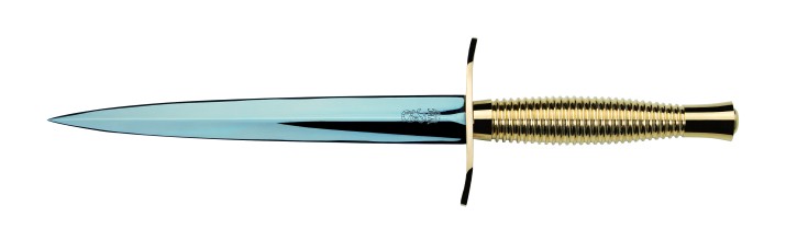 Fairbairn–Sykes commando knife with gun-blue blade