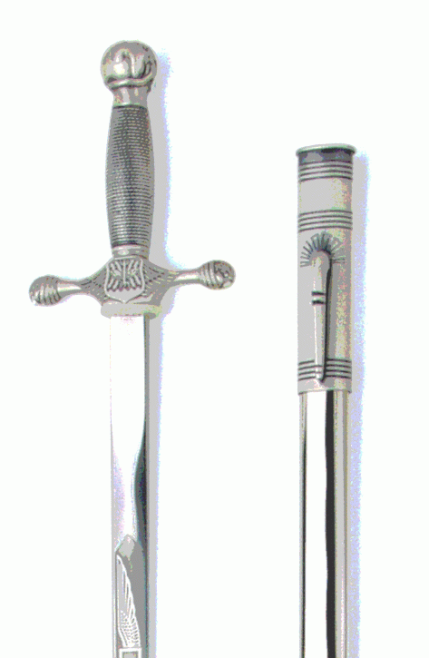 Épée de cadet de l'US Air Force avec fourreau et gravure