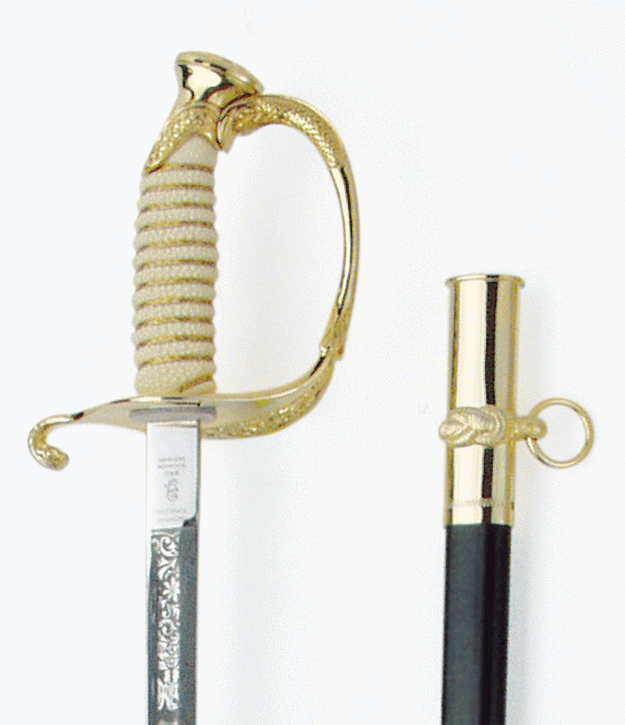 Dominican Republic, Navy Officer Sword with Scabbard