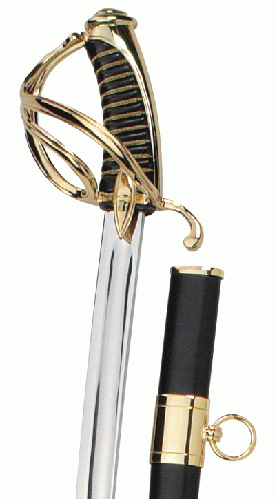 French Model F1 Army Officer Saber 24k gold plated